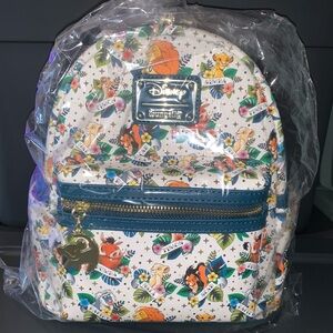 Lion King Characters Tattoo Print AOP Loungefly mini backpack